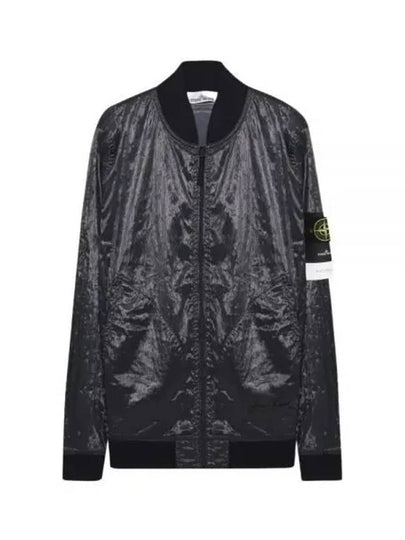 Men's Wappen Piatina Transparent Bomber Jacket Dark Grey - STONE ISLAND - BALAAN 2