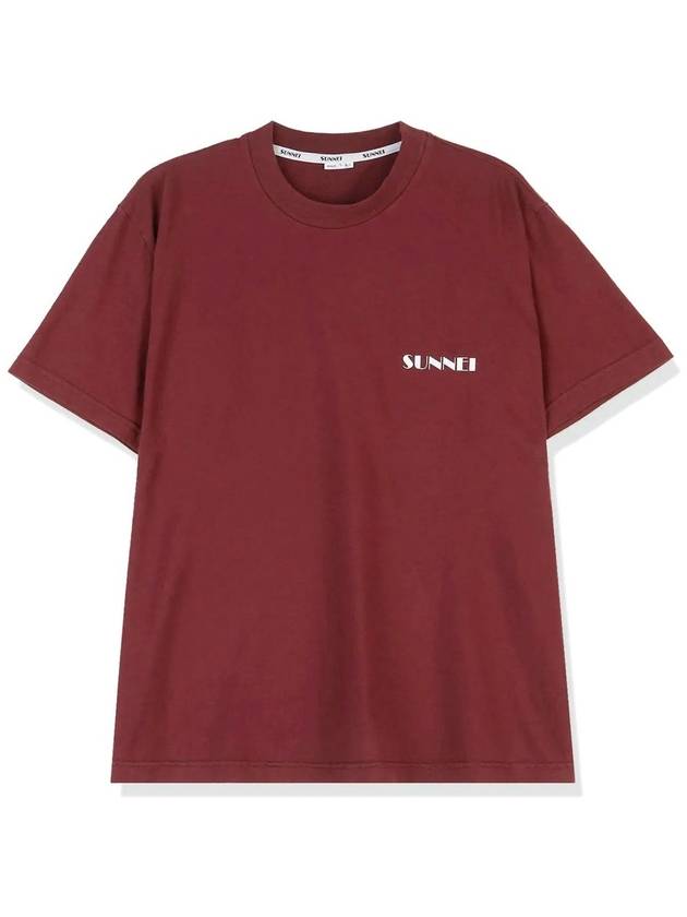 Mini logo classic t shirt red short sleeves sleeve tee SN2PXH01AP JE130 387 - SUNNEI - BALAAN 3