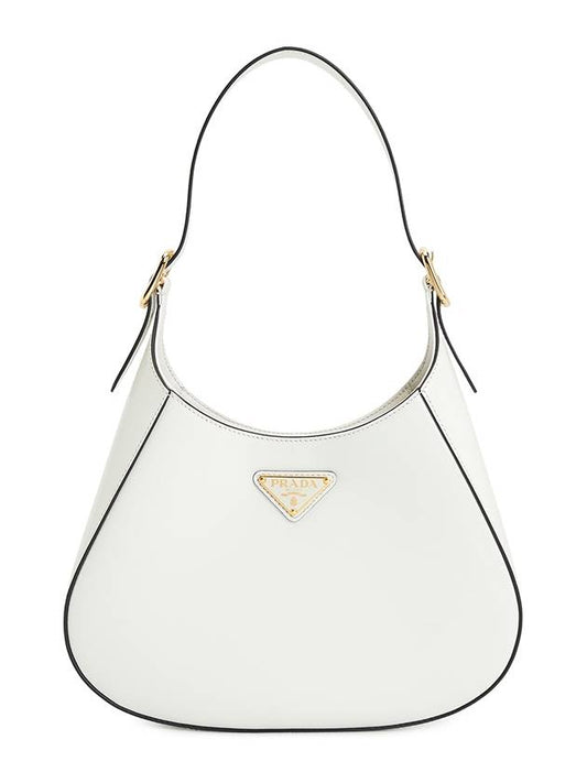 medium leather shoulder bag white - PRADA - BALAAN 2