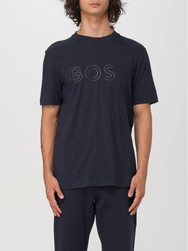 Boss Short Sleeve T Shirt 50519358 402 Blue - HUGO BOSS - BALAAN 1