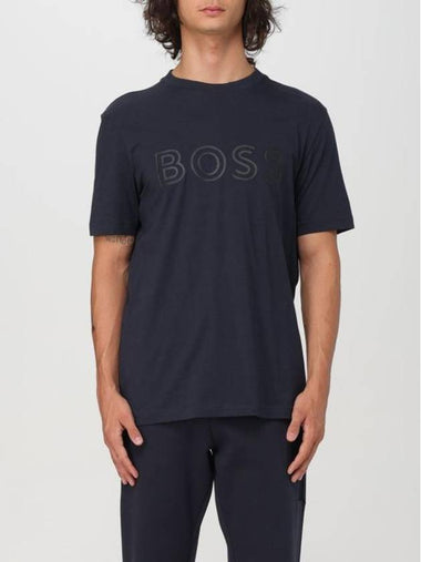 Boss Short Sleeve T Shirt 50519358 402 Blue - HUGO BOSS - BALAAN 1