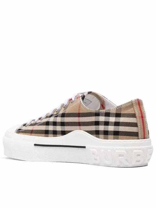 Vintage Check Cotton Sneakers Archive Beige - BURBERRY - BALAAN 5