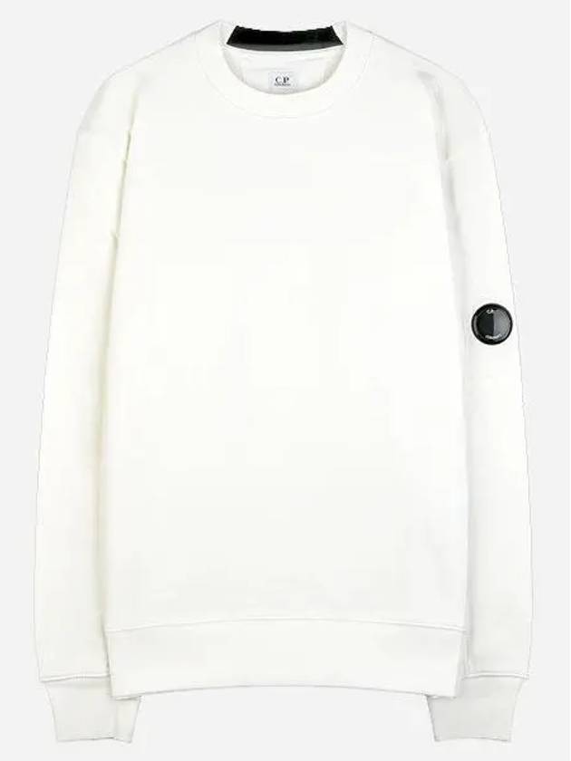 Diagonal Raised Fleece Sweatshirt White - CP COMPANY - BALAAN 2