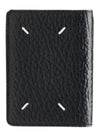 Signature Stitch Trifold Leather Half Wallet Black - MAISON MARGIELA - BALAAN 2