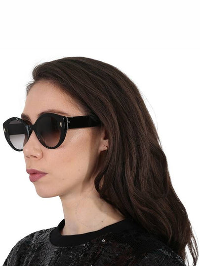 Fendi Gradient Smoke Round Ladies Sunglasses FE40037U 01B 55 - FENDI - BALAAN 2