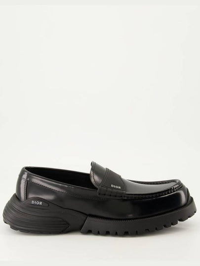 Combat Polished Calfskin Loafer Black - DIOR - BALAAN 2