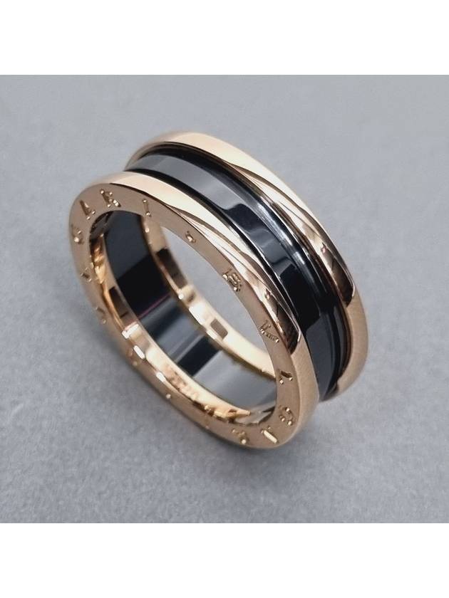 Black Ceramic B Zero1 Ring - BVLGARI - BALAAN 6