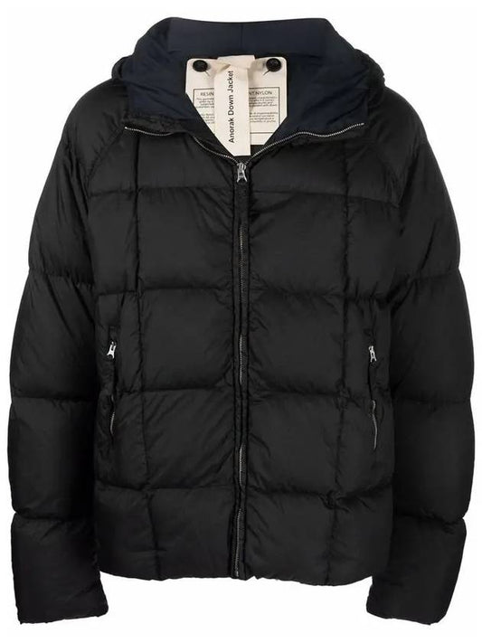 Men's Hooded Padding Jacket Black - TEN C - BALAAN 2