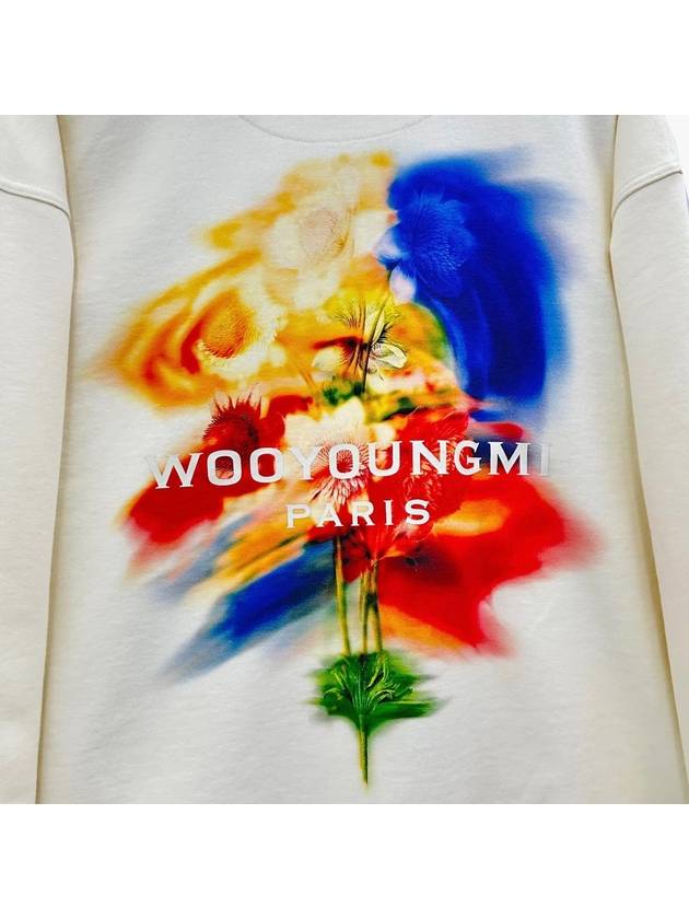 Swaying Flower Back Logo Hoodie Ivory - WOOYOUNGMI - BALAAN 7