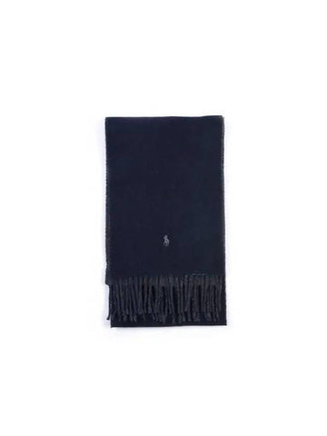 PC0455 411 Pony Reversible Fringe Muffler - POLO RALPH LAUREN - BALAAN 1