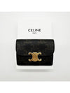 Triomphe Canvas Flap Card Holder Tan Brown - CELINE - BALAAN 2