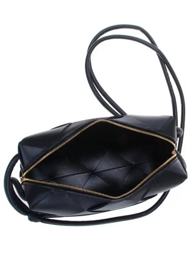 Cassette Intrecciato Small Cross Bag Black - BOTTEGA VENETA - BALAAN 5