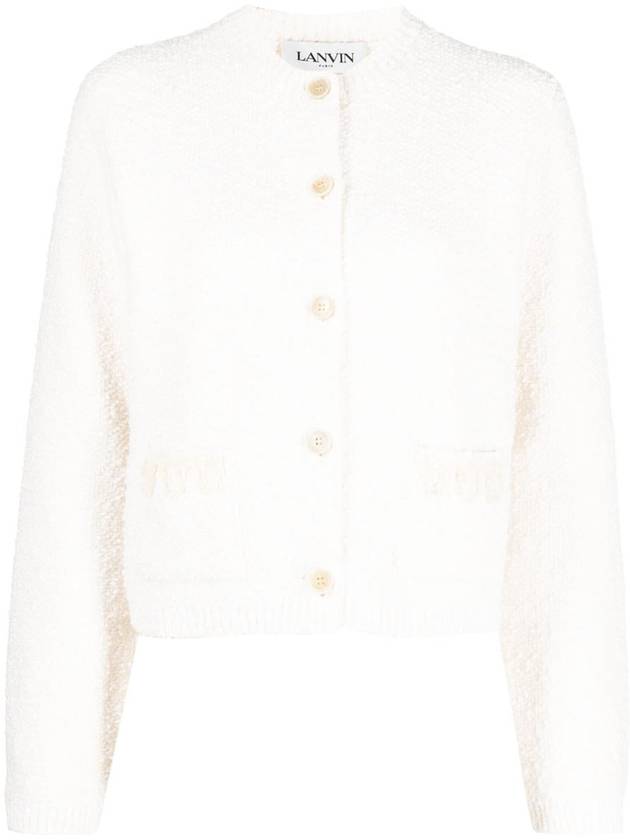 Lanvin Rd Nk Ls Embroidered Cardi Clothing - LANVIN - BALAAN 1