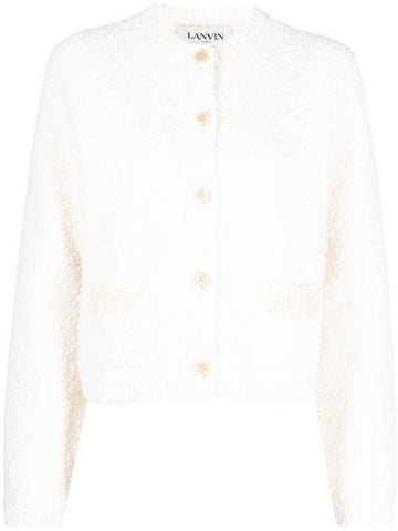 Lanvin Rd Nk Ls Embroidered Cardi Clothing - LANVIN - BALAAN 1