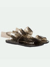 logo jelly sandals brown - OFF WHITE - BALAAN.