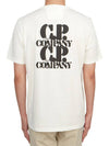 30/1 Jersey Graphic Short Sleeve T-Shirt White - CP COMPANY - BALAAN 3