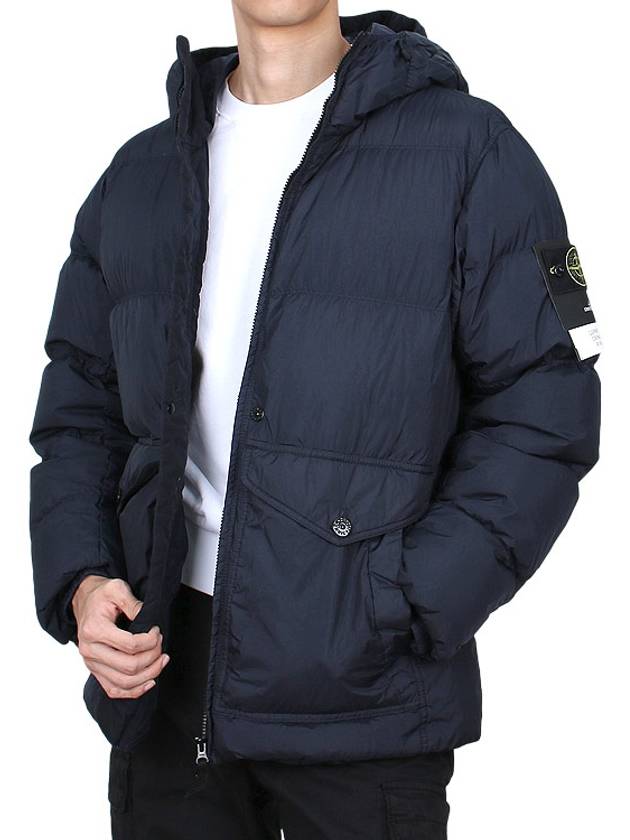 Crinkle Reps Re-Nylon Down Padding Navy - STONE ISLAND - BALAAN 4