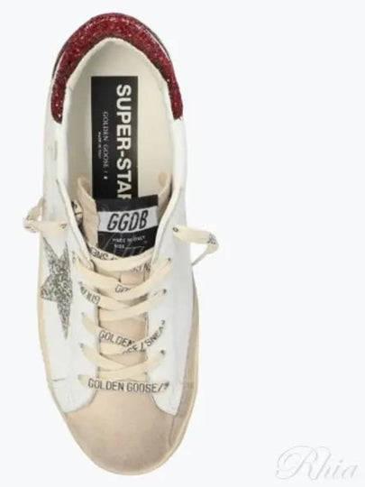 Superstar Glitter Tab Low Top Sneakers White - GOLDEN GOOSE - BALAAN 2