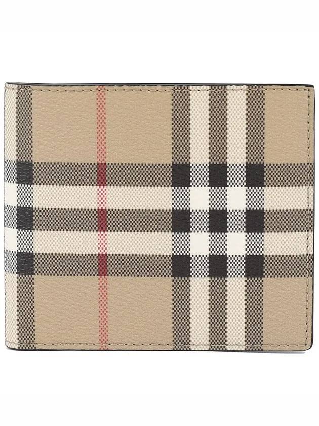 Check Halfwallet Beige - BURBERRY - BALAAN 7