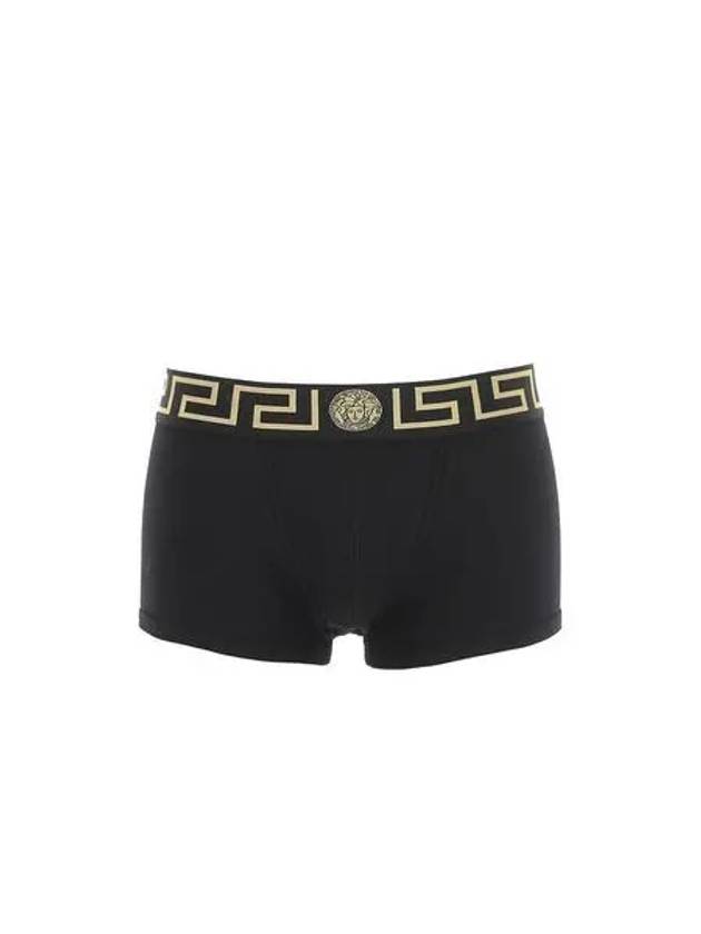 Men's Greca Border Trunk Briefs Black - VERSACE - BALAAN 1