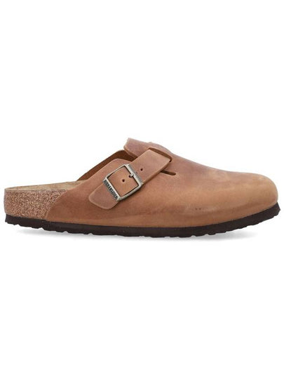 Boston Oiled Leather Mule Cognac - BIRKENSTOCK - BALAAN 2