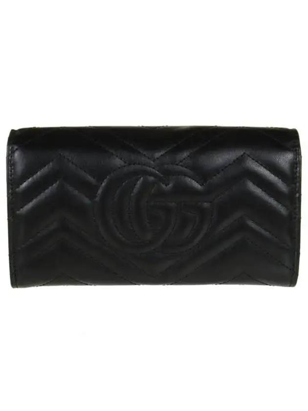 GG Marmont Matelasse Continental Long Wallet Black - GUCCI - BALAAN 5