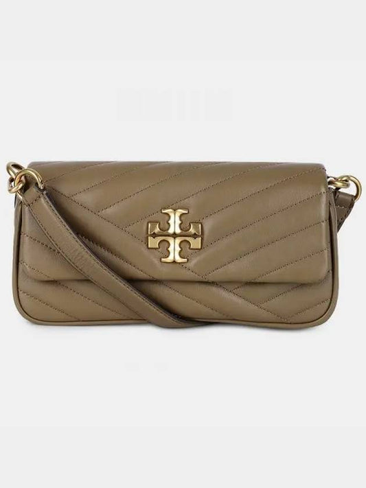 Kira Chevron Flap Small Shoulder Bag Brown - TORY BURCH - BALAAN 2