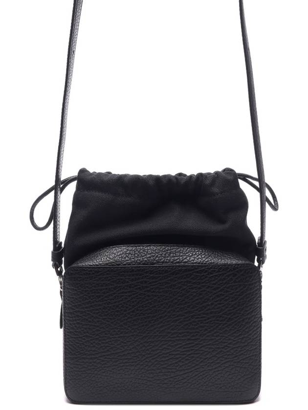 Logo Patch Leather Bucket Cross Bag Black - MAISON MARGIELA - BALAAN 5