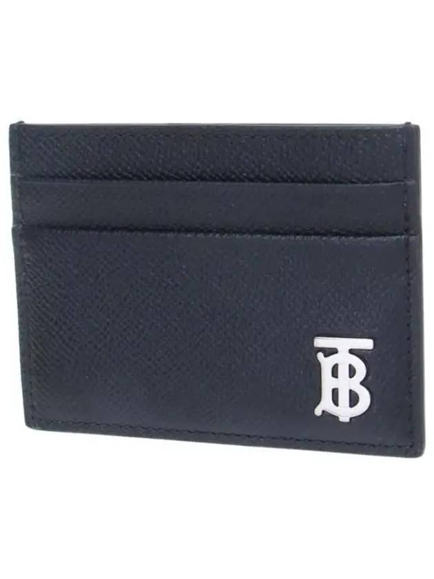 TB Logo Leather Card Wallet Black - BURBERRY - BALAAN 3