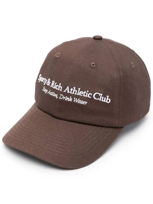 Athletic Club Cotton Ball Cap Chocolate - SPORTY & RICH - BALAAN 3