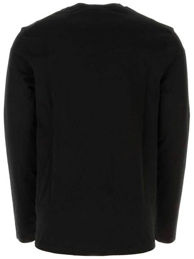 Logo Plaque Hem Long Sleeve T-Shirt Black - JIL SANDER - BALAAN 3