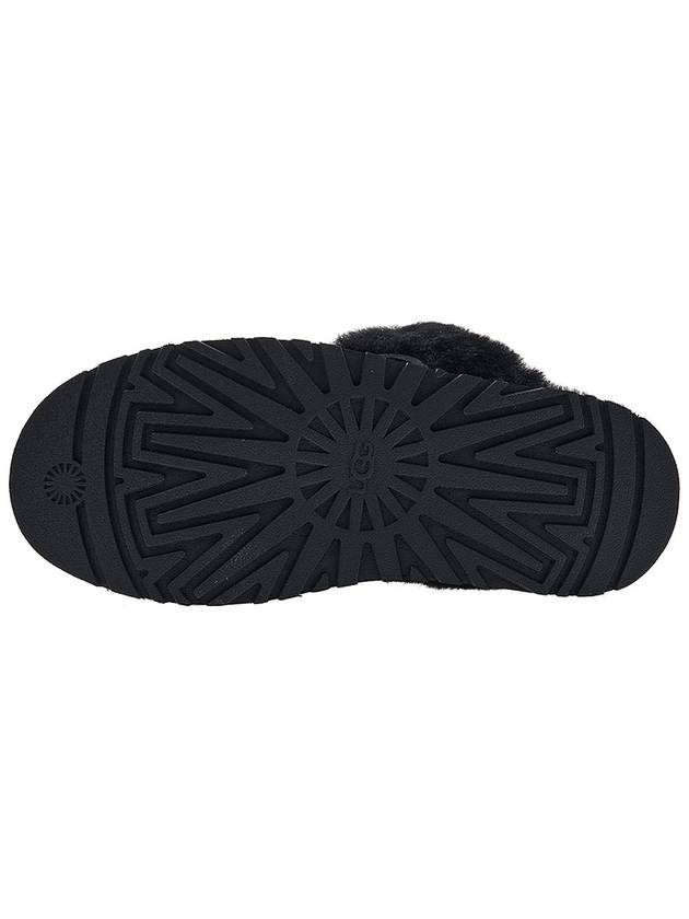 Women's Diskett Fleece Platform Slippers Black - UGG - BALAAN 6