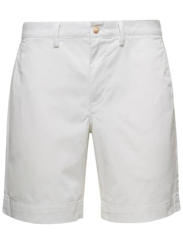 Stretch Classic Chino Shorts White - POLO RALPH LAUREN - BALAAN 1