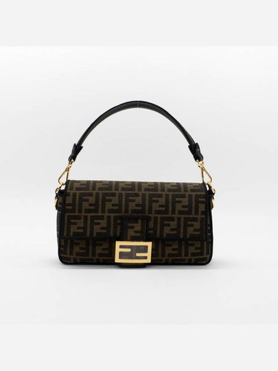 Baguette FF Jacquard Shoulder Bag Brown - FENDI - BALAAN 2