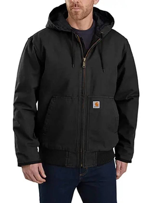 LOOSE FIT Washed Duck Active Insulated 104050 Black - CARHARTT - BALAAN 1