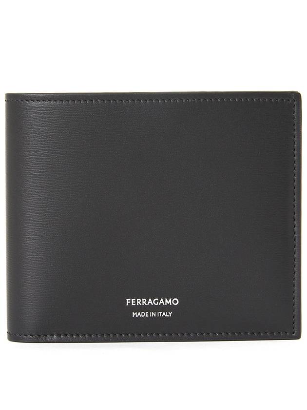 Logo Detail Classic Half Wallet Black - SALVATORE FERRAGAMO - BALAAN 2