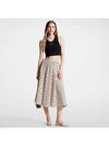 Monogram Flower Tile Midi Skirt Champagne 1ABQ3H - LOUIS VUITTON - BALAAN 1