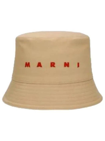 Logo bucket hat buttercream - MARNI - BALAAN 1