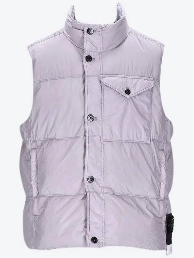 Crinkle Reps R-NY Down Vest Grey - STONE ISLAND - BALAAN 3