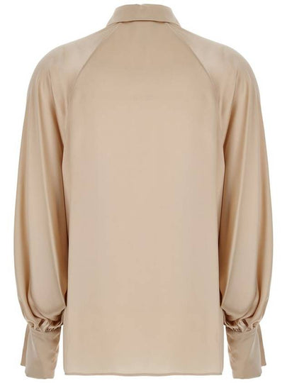 Beige Classic Collar Shirt In Viscose Blend Woman - ELEVENTY MILANO - BALAAN 2