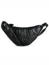 Croissant Medium Soft Nappa Leather Cross Bag Black - LEMAIRE - BALAAN 2