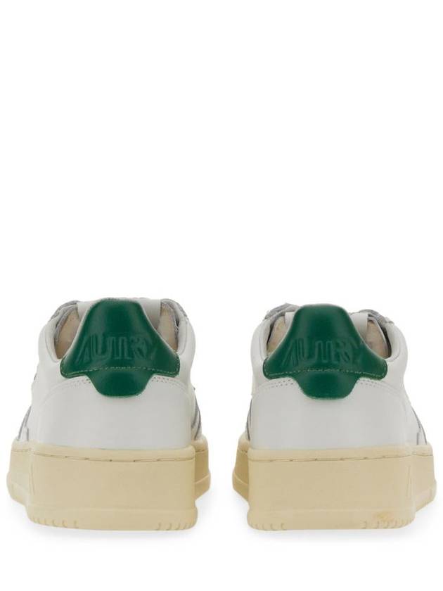 Medalist Green Tab Leather Low Top Sneakers White - AUTRY - BALAAN 5