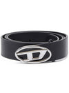 1DR Logo Buckle Belt Black - DIESEL - BALAAN 1