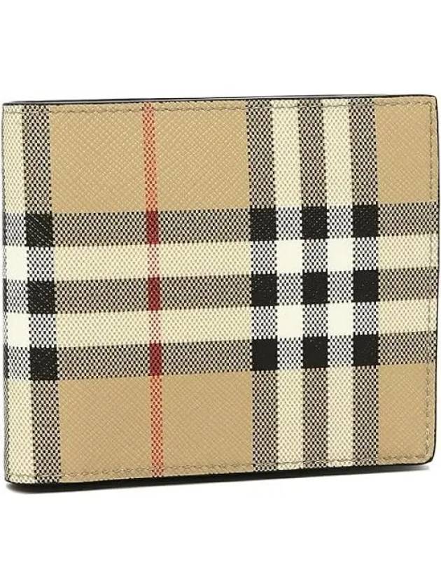 Vintage Check Half Wallet Beige - BURBERRY - BALAAN 2