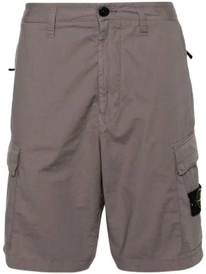 Light Stretch Cotton Bermuda Shorts Dove Grey - STONE ISLAND - BALAAN 2