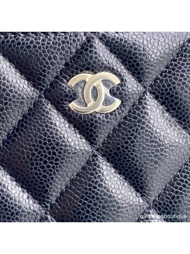 Classic medium wallet zipper caviar black gold AP0226 - CHANEL - BALAAN 5