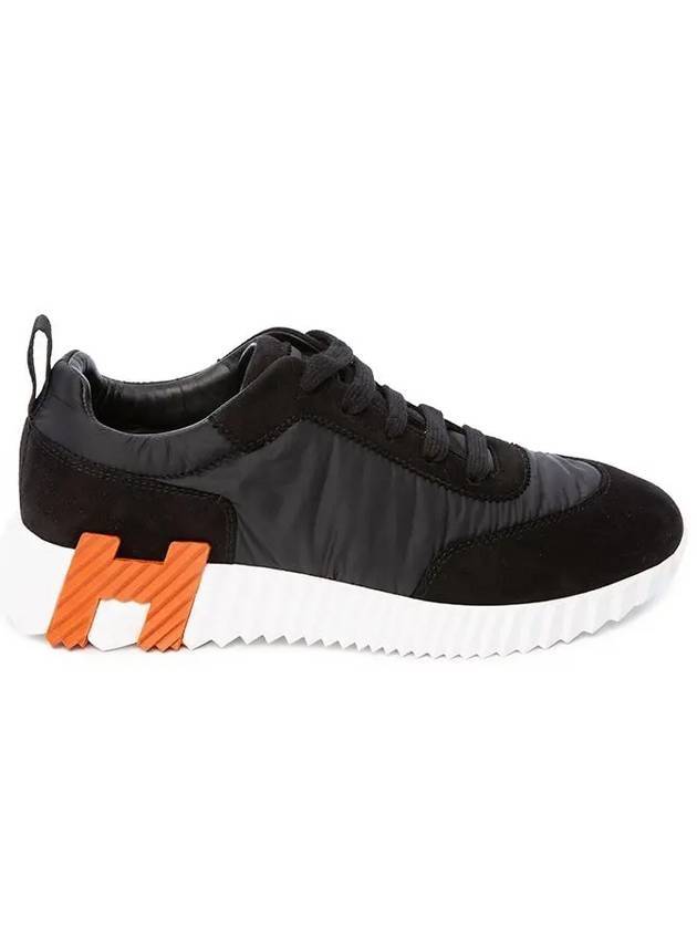 Bouncing Parachute Fabric Low Top Sneakers Noir - HERMES - BALAAN.