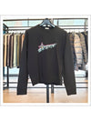 Logo Lettering Sweatshirt Black - SAINT LAURENT - BALAAN 2