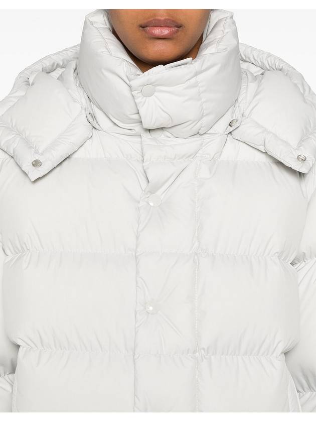 Women s Maya Hood Detachable White Short Down Padding 1A00169 54A81 90D - MONCLER - BALAAN 4