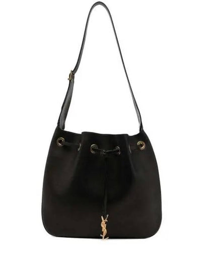 Paris 7 Medium Soft Leather Shoulder Bag Black - SAINT LAURENT - BALAAN 2